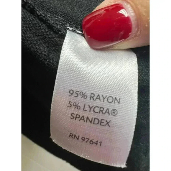 J.Jill Wearever Collection Jacket Blazer Black Stretch Large One Button - Picture 6 of 7